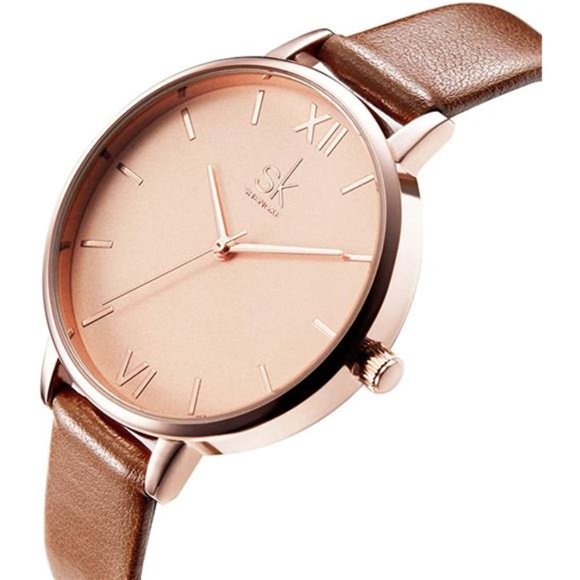 Women Watches Leather Band Luxury Quartz Watches Girls Ladies Wristwatch - Picture 3 of 6